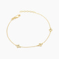 Diamond Station Chain Bracelet