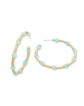 Calm Waters Hoop Earrings Amazonite