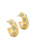 Chubby Hoop Earrings Sea Foam