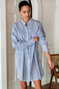 Mandarin Collar Shirtdress