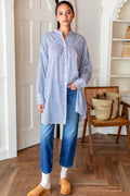 Mandarin Collar Shirtdress