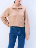 Cashmere Blend High Neck Sweater
