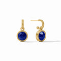 Fleur de Lis Hoop & Charm Earring