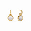 Fleur de Lis Hoop & Charm Earring