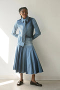 Patchwork Godet Skirt