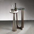 Funnel Drink Table w/Marble Top