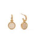 Fleur de Lis Hoop & Charm Earring