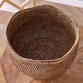 Burma Rattan Footed Cachepot