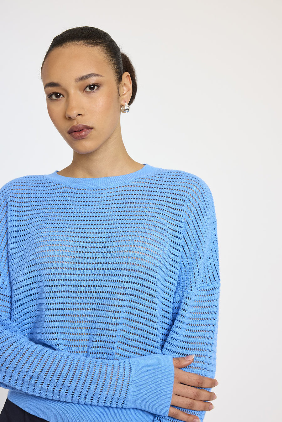 Paige Open Knit Crew