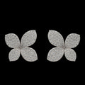 Pave Flower Post Earring