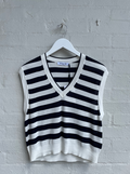Striped Cotten Silk Vest