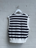 Striped Cotten Silk Vest