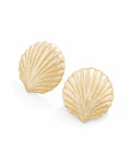 Shello Stud Earrings Gold