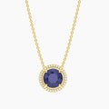Blue Sapphire Birthstone Pendant Necklace