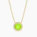 Peridot Birthstone Pendant Necklace