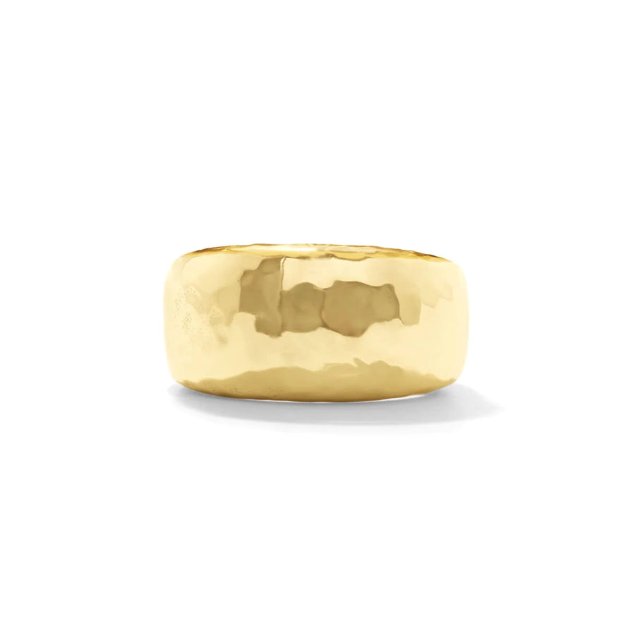 Cleopatra Ring Hammered Gold Band