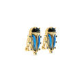 Scarab Clip Earrings
