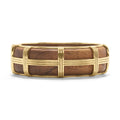 Gaia Hinged Bangle - Teak