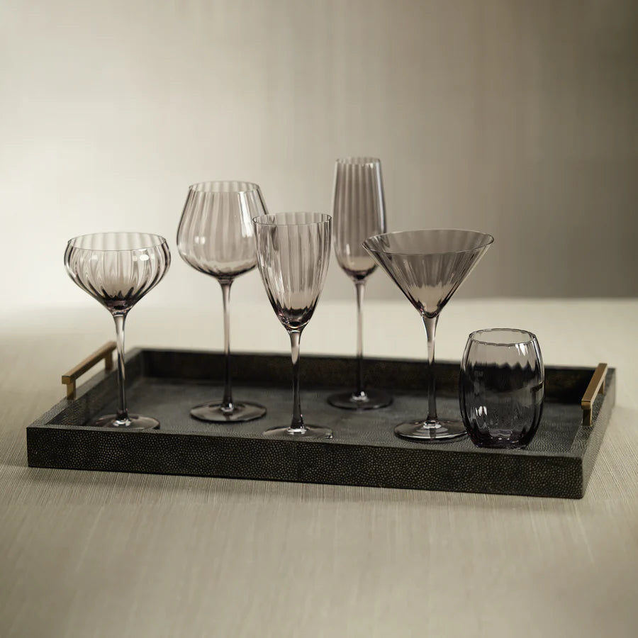 Nika Shagreen Leather Bar Tray