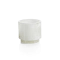Yasmeen Polished Alabaster Stone Candle Holder