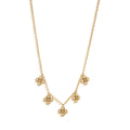 Berry Clover Multi Station Necklace, 16"+2" - Gold