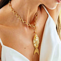 Poisson Pendant - Gold