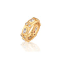 Maharani Hammered Ring - Cubic Zirconia