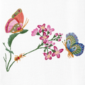 Butterflies & Flowers Hand Towel