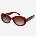 Aria Acetate Womens Oval Sunglasses