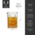 Admiral™ Vintage-Style Crystal Cocktail Mixing Glass