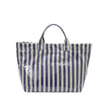 Striped Waterproof Tote