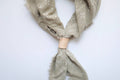 Sage Grey Classic Print Naturally Dyed Bandana
