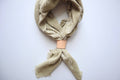 Sage Grey Botanical Print Naturally Dyed Bandana