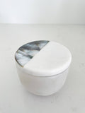 Grey Mother of Pearl Lavender Essential Oil Candle