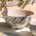 Marbled Ocean Serving Bowl