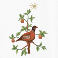 Partridge Pear Tree Hand Towel