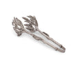 Pewter Olive Pattern Ice / Bread Tongs