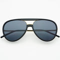 Shay Unisex Aviator Sunglasses - Black