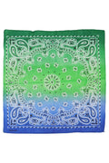 Paisley Vibrant Ombre Gradient Cotton Bandana