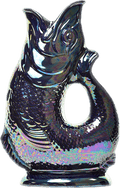 Cobalt Lustre Gluggle Jug