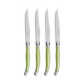 Set of 4 Laguiole Steak Knives, Spring Green