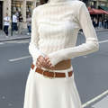 Double Circle Brass Buckle Belt|Genuine Leather