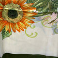 GF08-R16 SUNFLOWER & FLORAL PRINT BIG SIZE RECTANGULAR SCARF