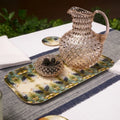 Hobnail Glass Pitcher | Apricot Chiffon | 2L | Vintage Jug