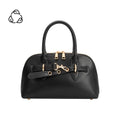 Rue Black Recycled Vegan Top Handle Bag