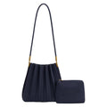 Carrie Navy Vegan Suede Shoulder Bag Pre-Order 7/28