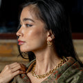 Pathway Hoop Earrings - Gold