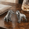 Pewter Hunting Dogs Salt & Pepper Set