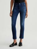 Mari Mid-Rise Slim Straight Leg Denim- 5 Years Blue Essence