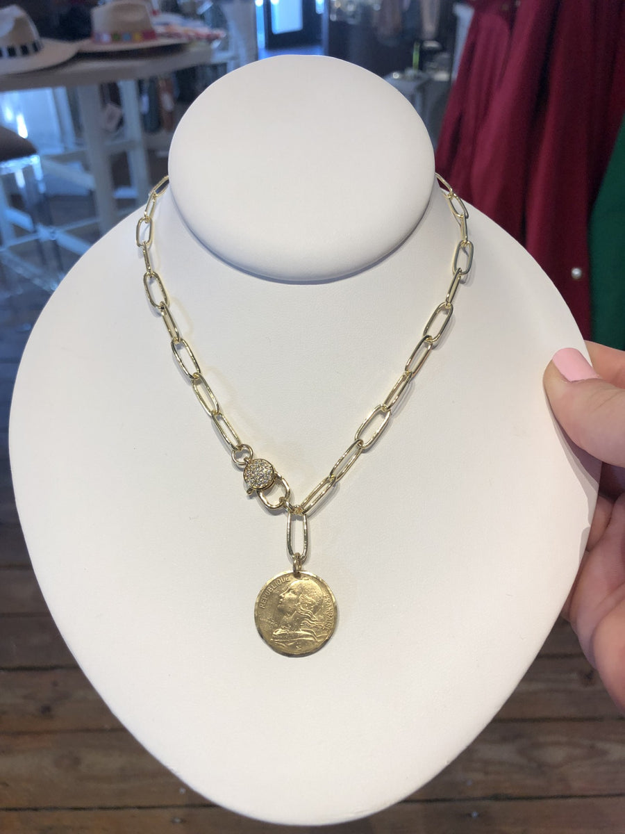Petite Coin Franc Necklace